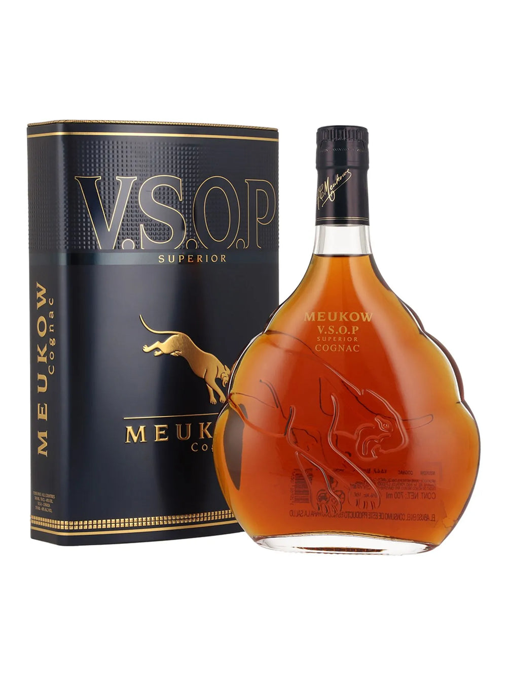 Cognac Meukow Vsop Superior Est Metalico - 700 Ml