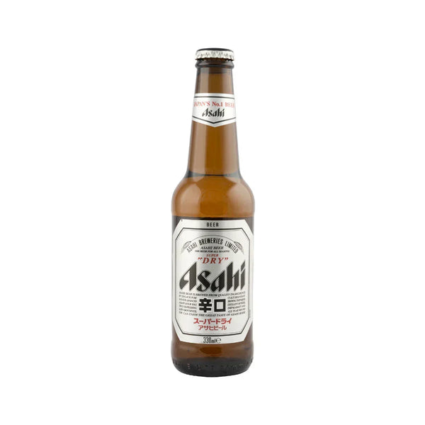 Cerveza Asahi Super Dry Vidrio - 330 Ml