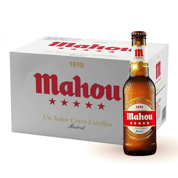 Cerveza Mahou San Miguel 5 Estrellas Lager Premium Vidrio - 330 Ml