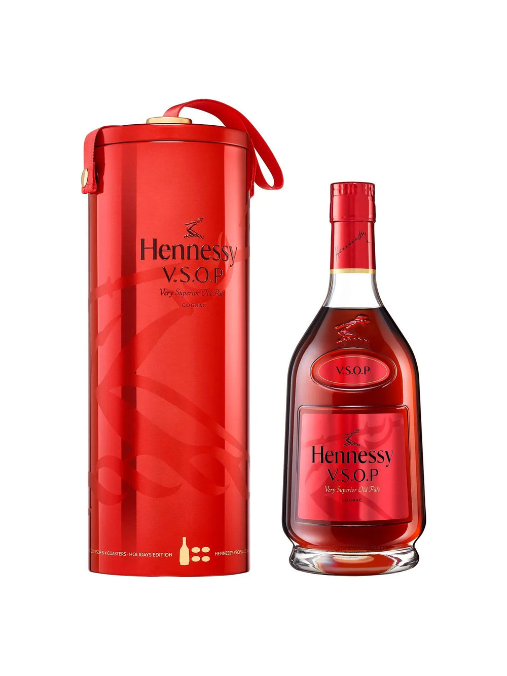 Cognac Hennessy Vsop Est Metalico Rojo - 700 Ml