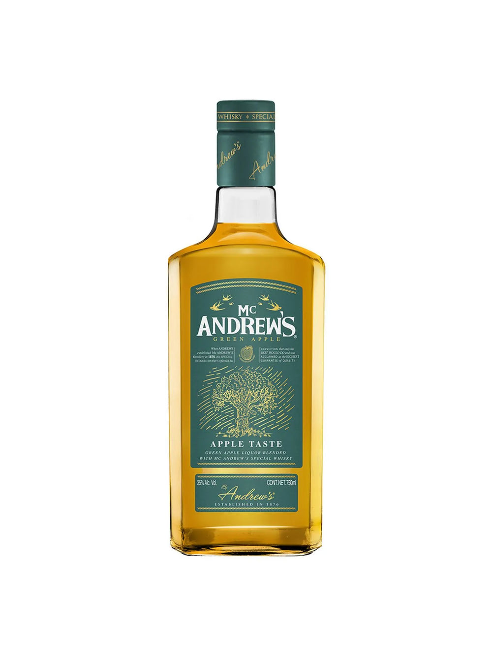 Licor Mc Andrews Green Apple - 750 Ml