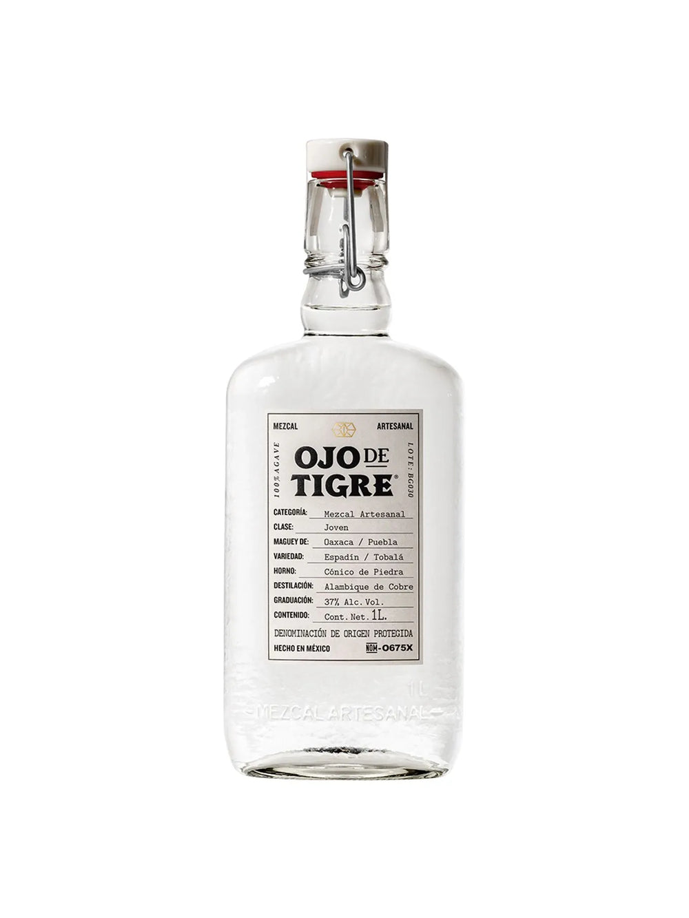 Mezcal Artesanal Ojo De Tigre Joven 100% - 1 L