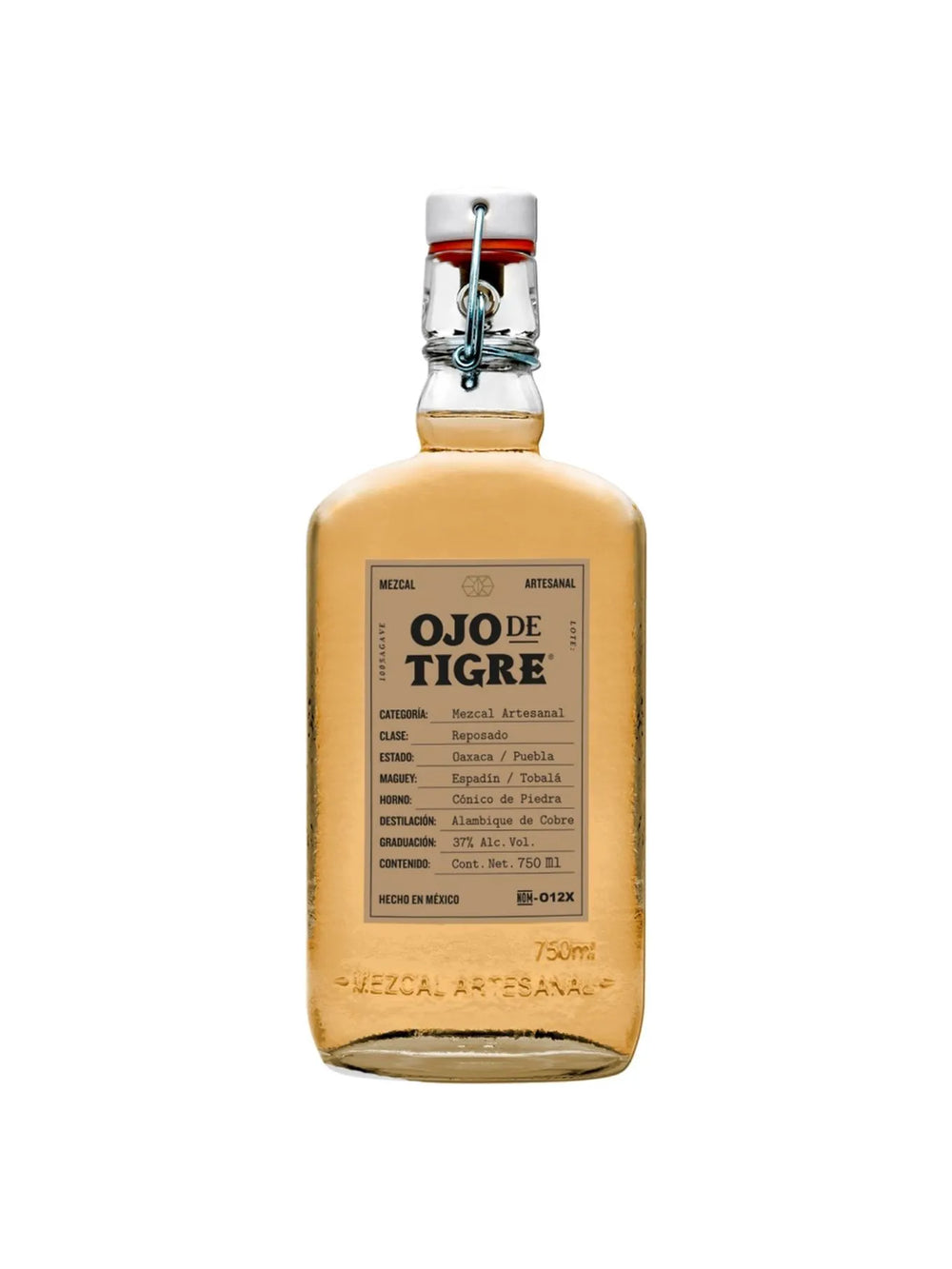 Mezcal Artesanal Ojo De Tigre Rep 100% - 750 Ml