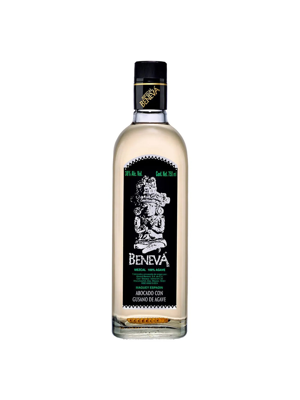 Mezcal Beneva 100% Abocado C/Gusano - 750 Ml