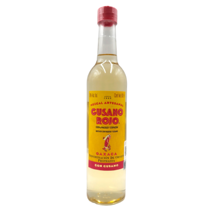 Mezcal Gusano Rojo 100% Aboc Madera/Gusano - 500 Ml