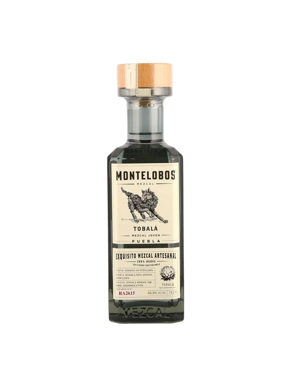 Mezcal Montelobos Joven 100% Tobala - 750 Ml