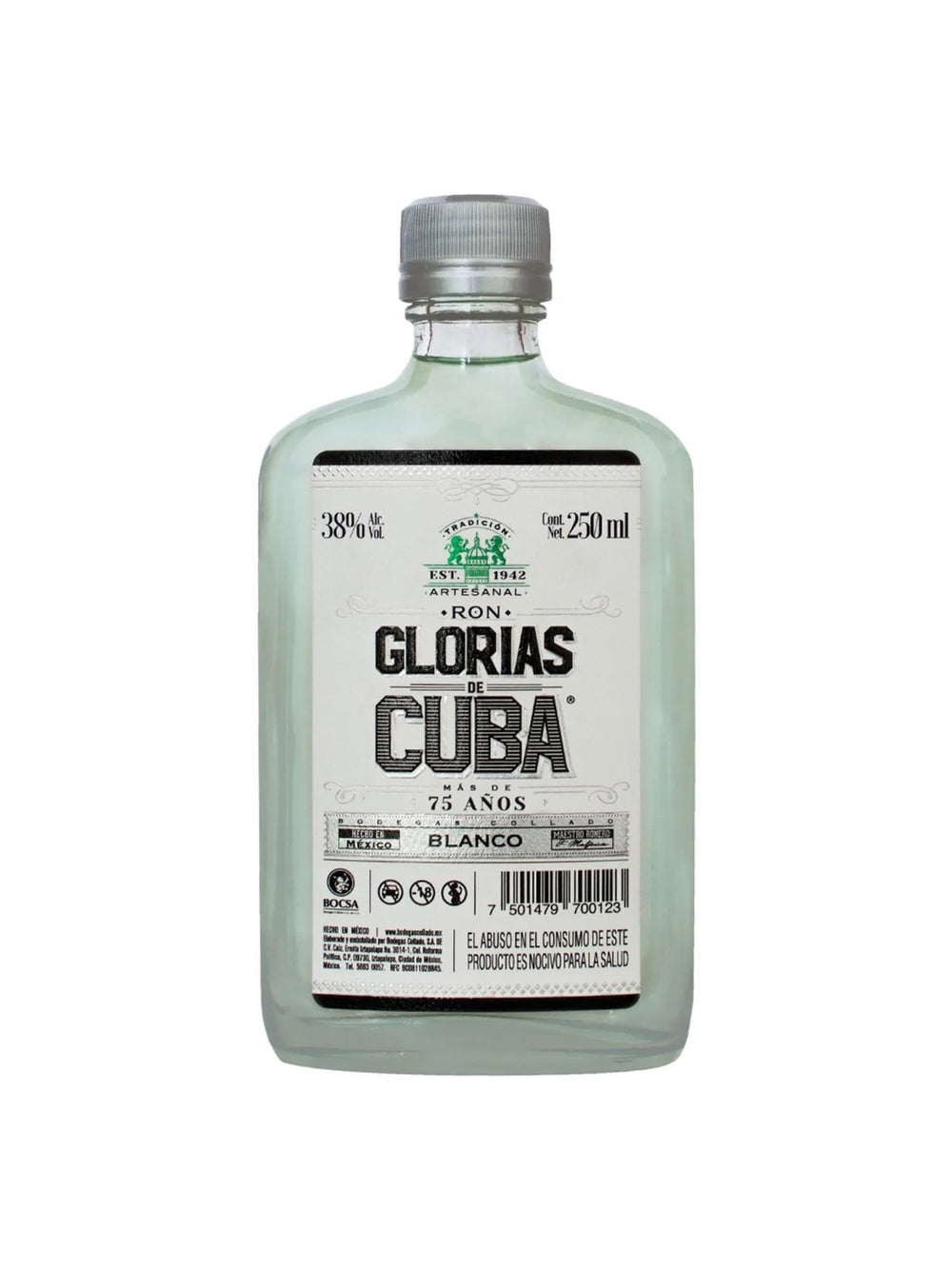 Ron Glorias De Cuba Bco 100% - 250 Ml