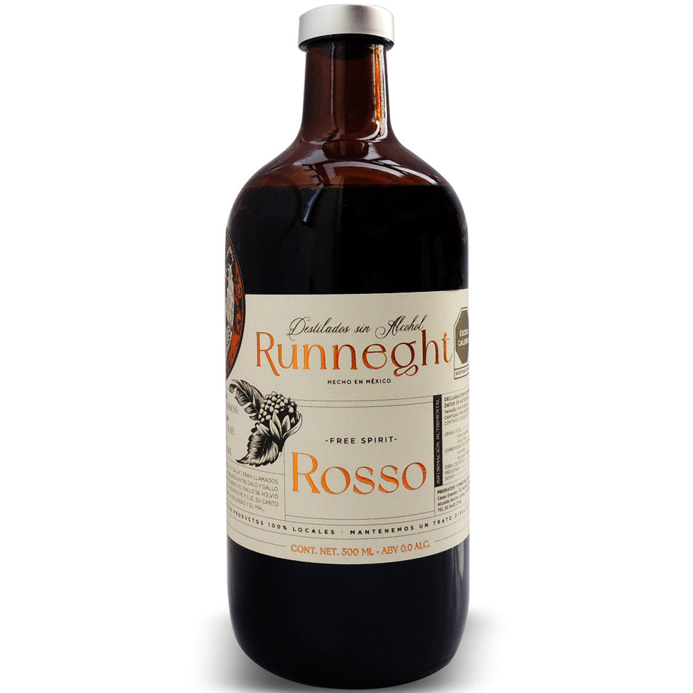 Destilado Sin Alcohol Runneght Rosso - 500 Ml