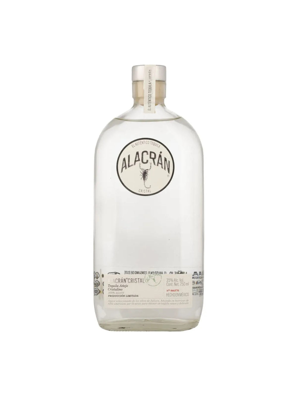 Teq. Alacran Añejo Cristal 100% - 750 Ml