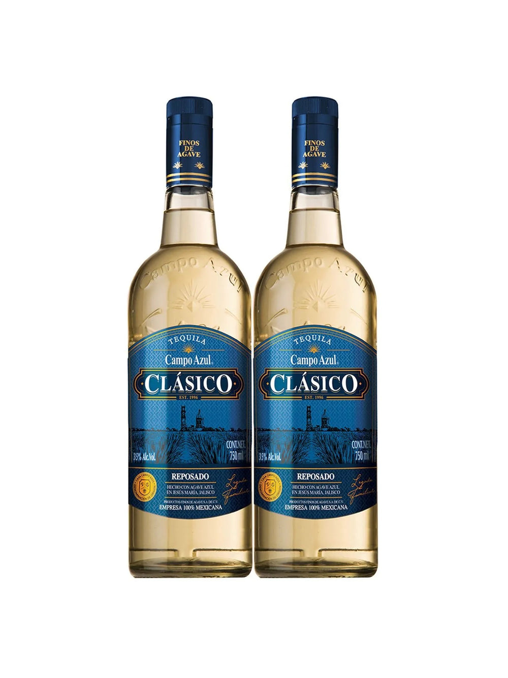 Teq. Campo Azul Rep Clasico (2X1) - 750 Ml