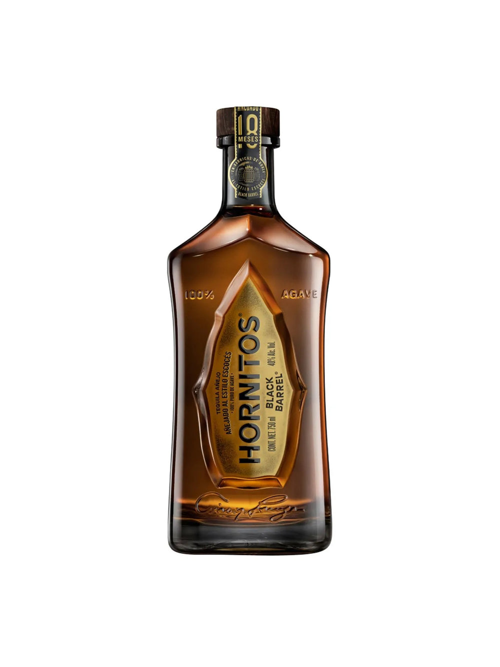 Teq. Sauza Hornitos Black Barrel Añejo 100% - 750 Ml