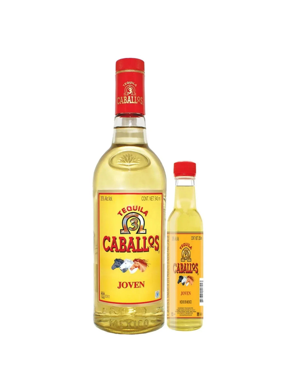 Teq. Tres Caballos Joven C/Anf 250Ml - 940 Ml