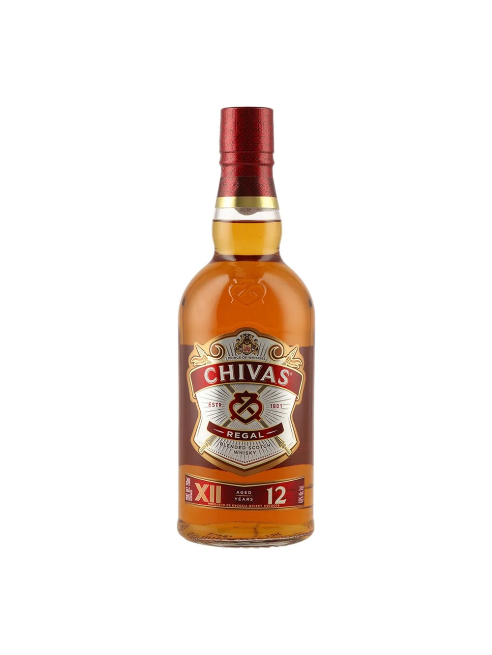 Wky. Chivas Regal 12 Años - 750 Ml