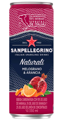 Agua Saborizada San Pellegrino Melograno & Arancia - 330 Ml